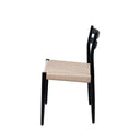 Silla BONNIE, en negro, vista lateral