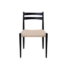 Silla BONNIE, en negro, vista frontal