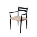 Silla EDNA, en negro, vista en perspectiva