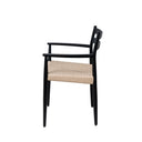 Silla EDNA, en negro, vista lateral