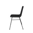 Silla COLETTE, en negro, vista lateral