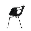 Silla ALLEGRA, en negro, vista lateral