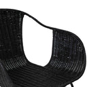 Silla ALLEGRA, en negro, detalle del acabado