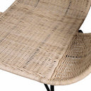 Silla ALLEGRA, en natural y negro, detalle del acabado