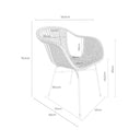Croquis de medidas — Silla ALLEGRA