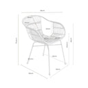 Croquis de medidas — Silla NANCY