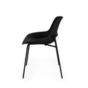 Silla DILETTA, en negro, vista lateral