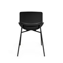 Silla DILETTA, en negro, vista trasera