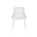 Silla DILETTA, en blanco, vista frontal