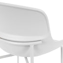Silla DILETTA, en blanco, detalle del acabado