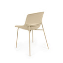 Silla DILETTA, en beige, vista trasera en perspectiva
