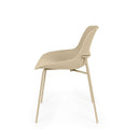 Silla DILETTA, en beige, vista lateral