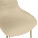 Silla DILETTA, en beige, detalle del acabado