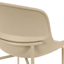 Silla DILETTA, en beige, detalle del acabado
