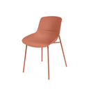 Silla DILETTA, en terracota, vista en perspectiva