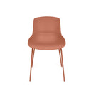 Silla DILETTA, en terracota, vista frontal
