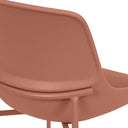 Silla DILETTA, en terracota, detalle del acabado