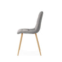 Silla MINNIE, en gris claro, vista lateral