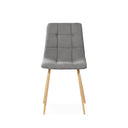 Silla MINNIE, en gris claro, vista frontal