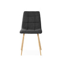 Silla MINNIE, en gris oscuro, vista frontal