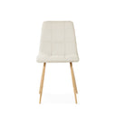 Silla MINNIE, en beige, vista frontal