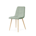 Silla MINNIE, en menta, vista en perspectiva