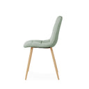 Silla MINNIE, en menta, vista lateral