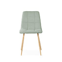 Silla MINNIE, en menta, vista frontal