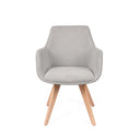 Silla SHARON, en gris, vista frontal