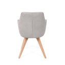 Silla SHARON, en gris, vista trasera