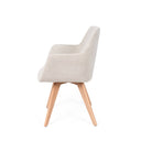 Silla SHARON, en beige, vista lateral