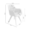 Croquis de medidas — Silla SHARON