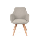 Silla SHARON, en taupe, vista frontal