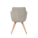 Silla SHARON, en taupe, vista trasera