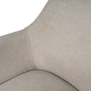 Silla SHARON, en taupe, detalle del acabado