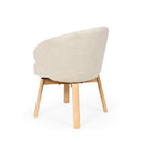 Silla VIRGINIA, en beige, vista trasera en perspectiva