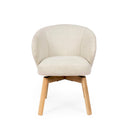 Silla VIRGINIA, en beige, vista frontal