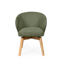 Silla VIRGINIA, en verde, vista frontal