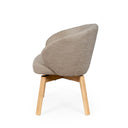 Silla VIRGINIA, en taupe, vista lateral