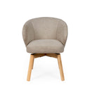 Silla VIRGINIA, en taupe, vista frontal