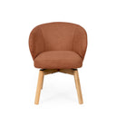 Silla VIRGINIA, en terracota, vista frontal