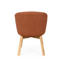 Silla VIRGINIA, en terracota, vista trasera