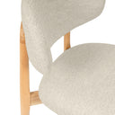 Silla WANDA, en beige, detalle del acabado