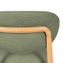 Silla WANDA, en verde, vista de conjunto
