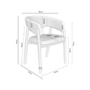 Croquis de medidas — Silla YVANNA