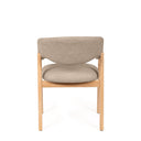 Silla YVANNA, en taupe, vista trasera