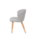 Silla TANYA, en gris, vista lateral