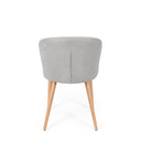Silla TANYA, en gris, vista trasera