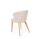 Silla TANYA, en beige, vista trasera en perspectiva