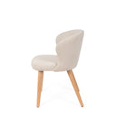 Silla TANYA, en beige, vista lateral